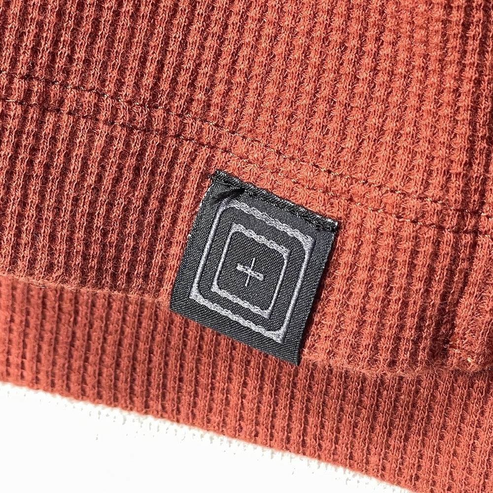 5.11 Tactical XL Thermal Long Sleeve Shirt Waffle Knit Rust Orange Outdoor - Picture 5 of 13